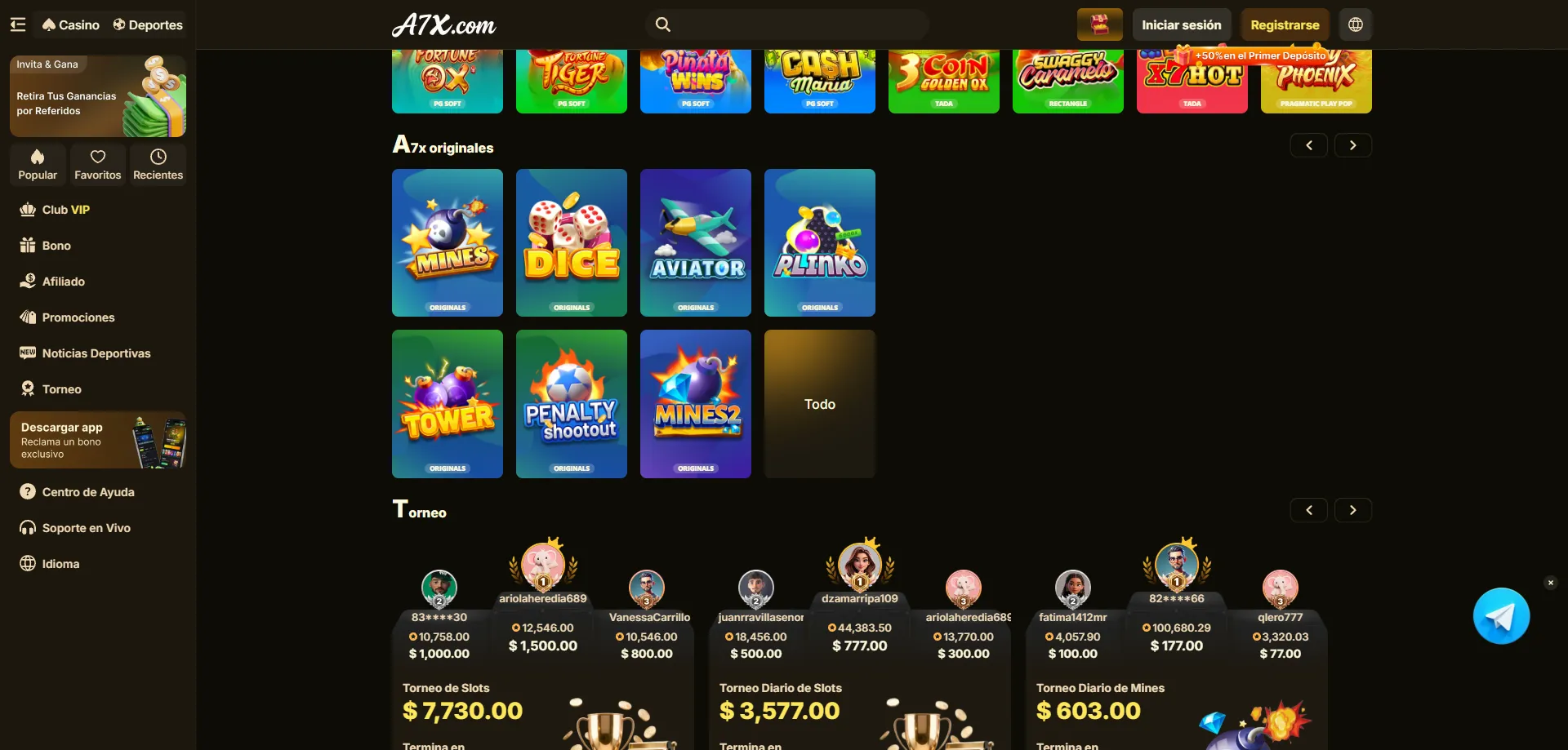 Mejores slots disponibles en A7X Casino online México